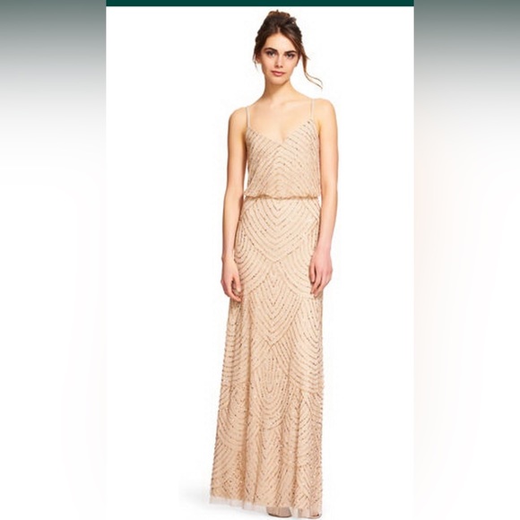 ADRIANNA PAPELL Embellished Blouson Gown - Picture 6 of 8